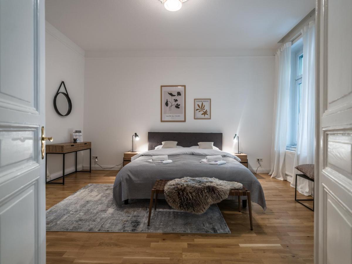 Hochwertige Altbauwohnung Im Modernen Stil In Wiesbaden - Kueche - Terrasse - Wlan - Zentral Exteriör bild